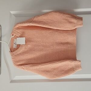 H&M Peach Crewneck Sweater 5-6T